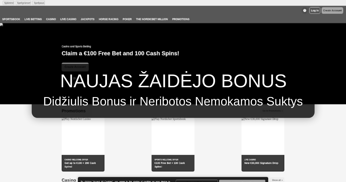 NordicBet Casino Lietuva