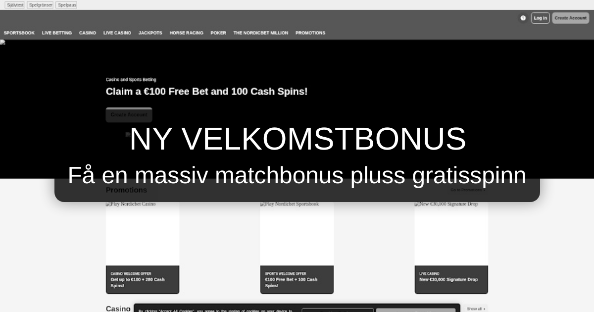 NordicBet Casino for norske spillere